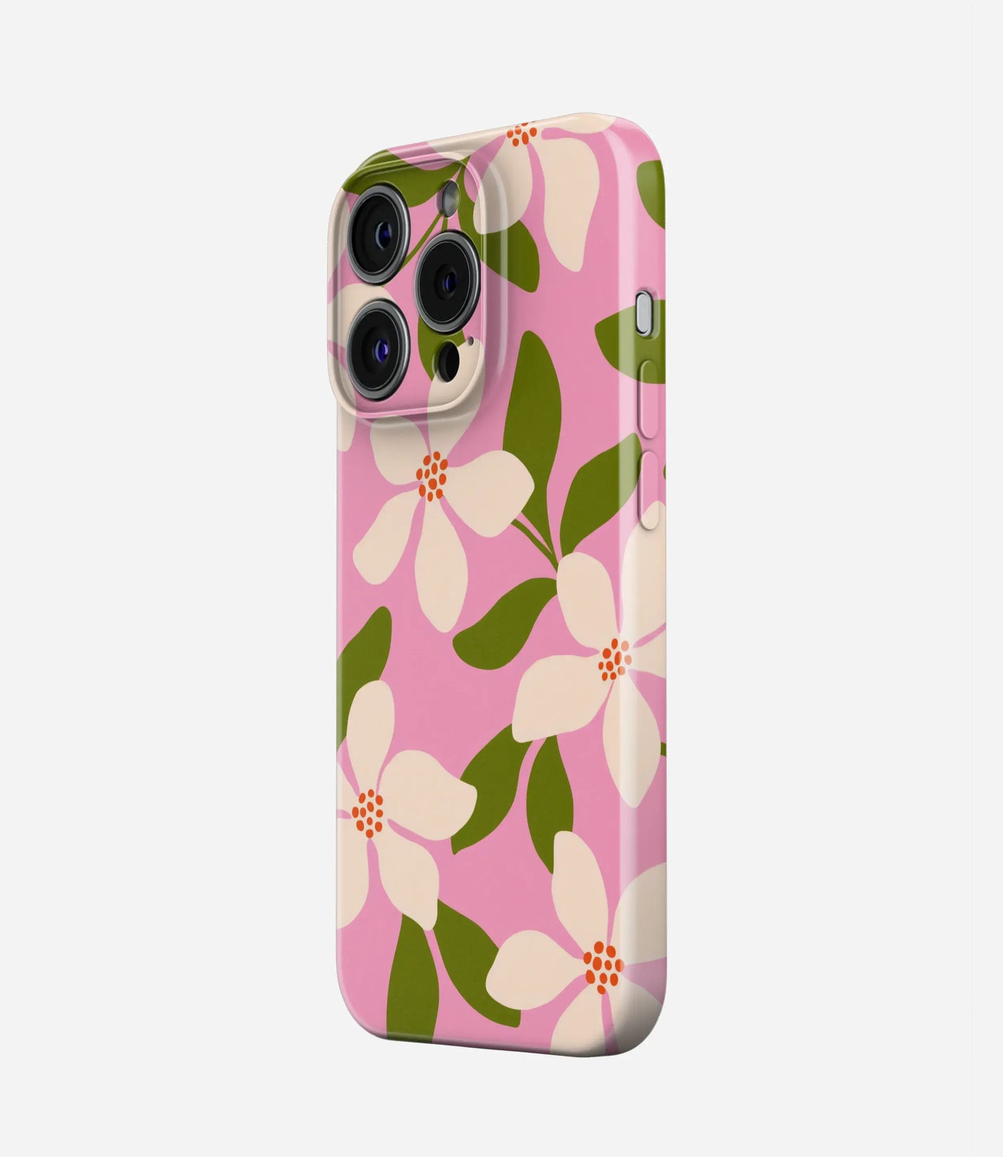 Blush Blossom Glossy Hard Case