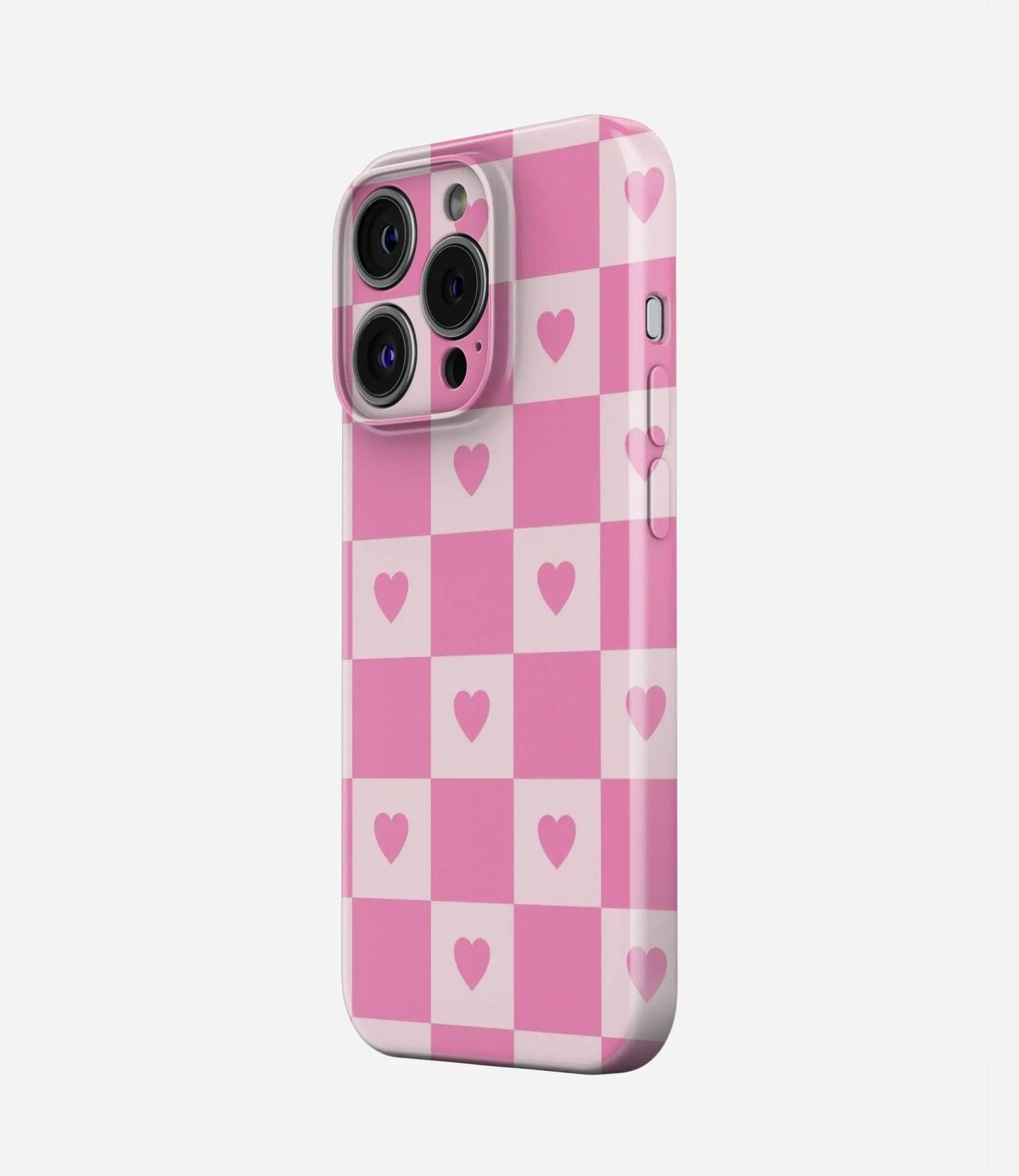 Love Check Glossy Hard Case