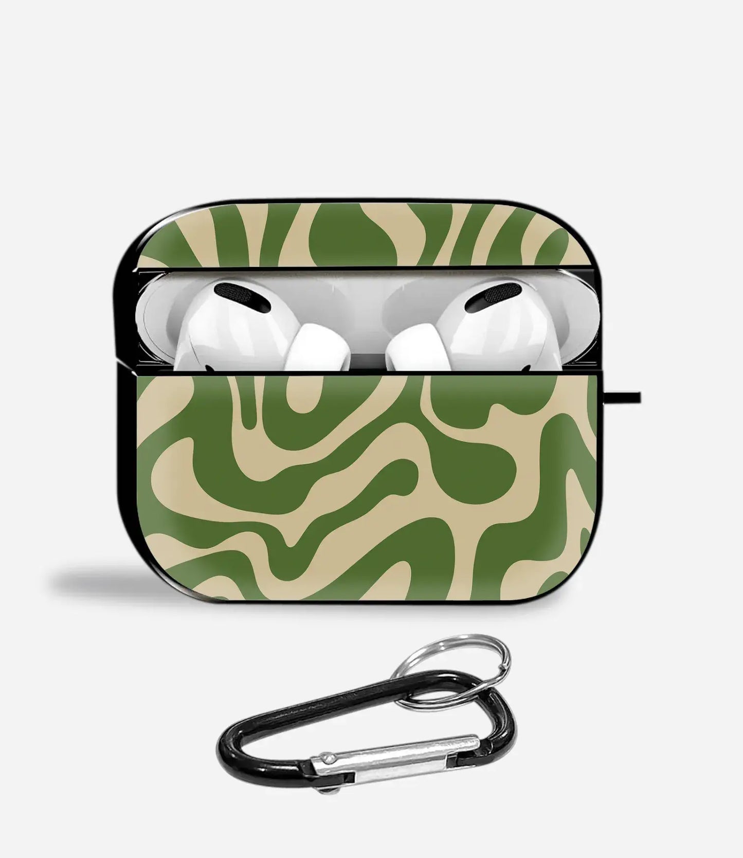 Green Mirage Aipods Glass Case