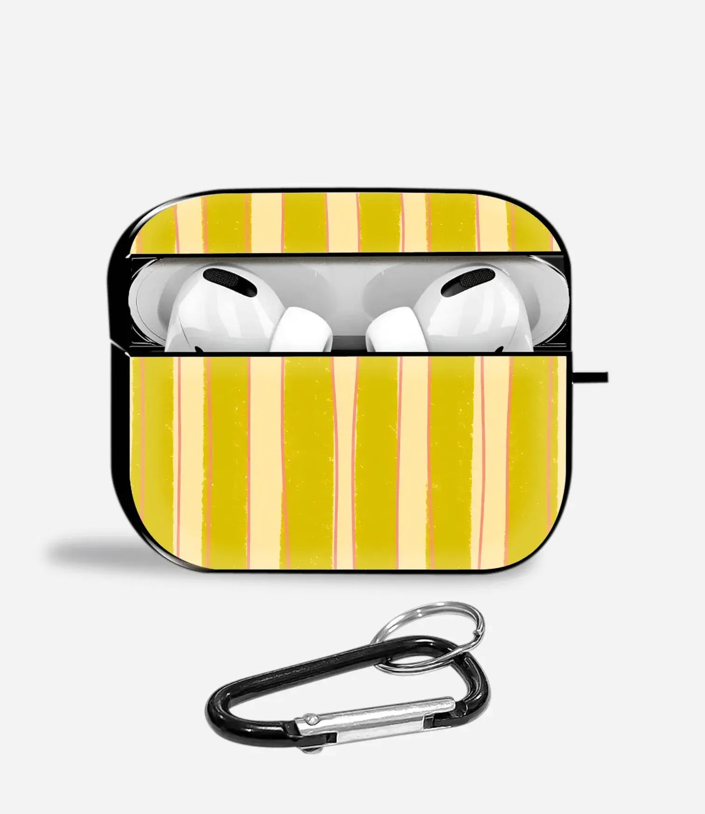 Zesty Stripes Aipods Glass Case