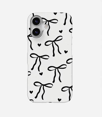 Bow and Hearts Hard Case