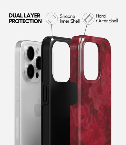 Crimson Bloom Glossy Armoured Case