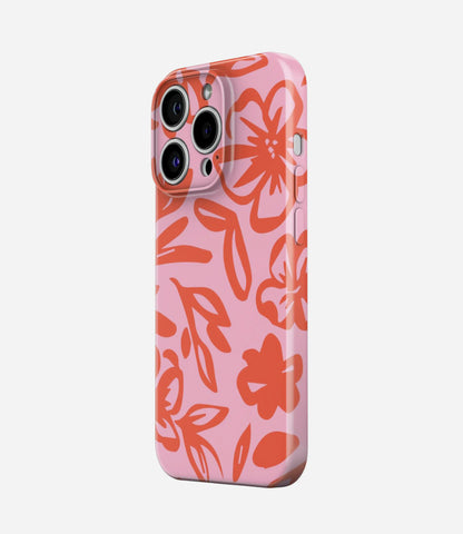 Coral Sketch Glossy Hard Case