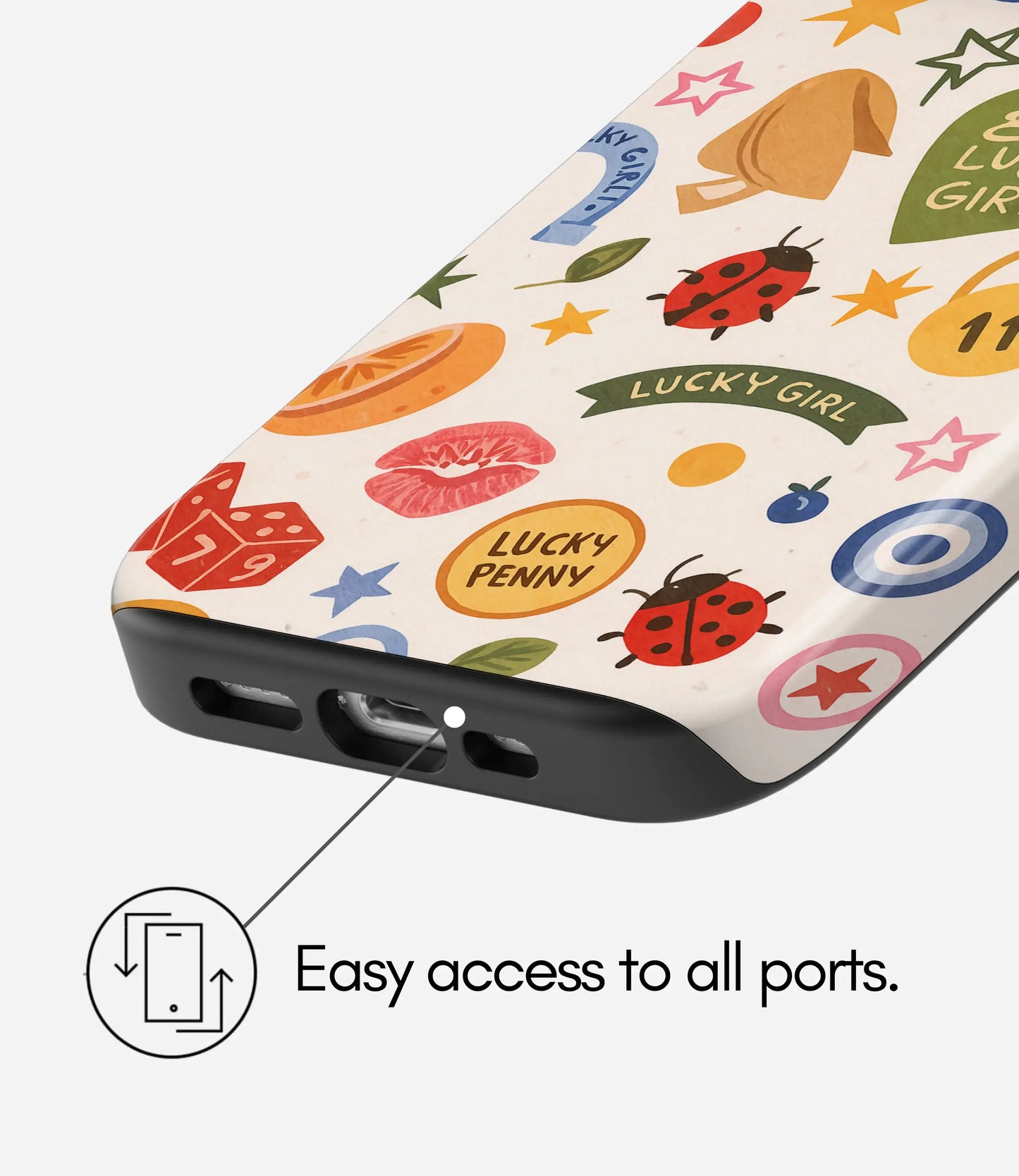 Lady Luck Glossy Armoured Case