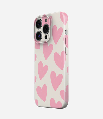 Blush Hearts Glossy Hard Case