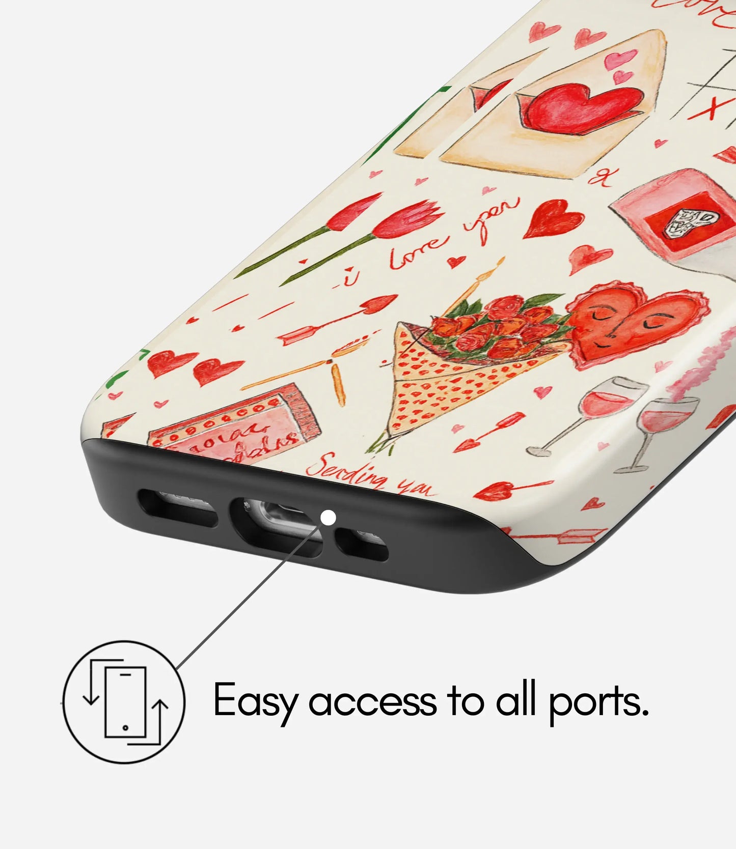 Be My Valentine Glossy Armoured Case