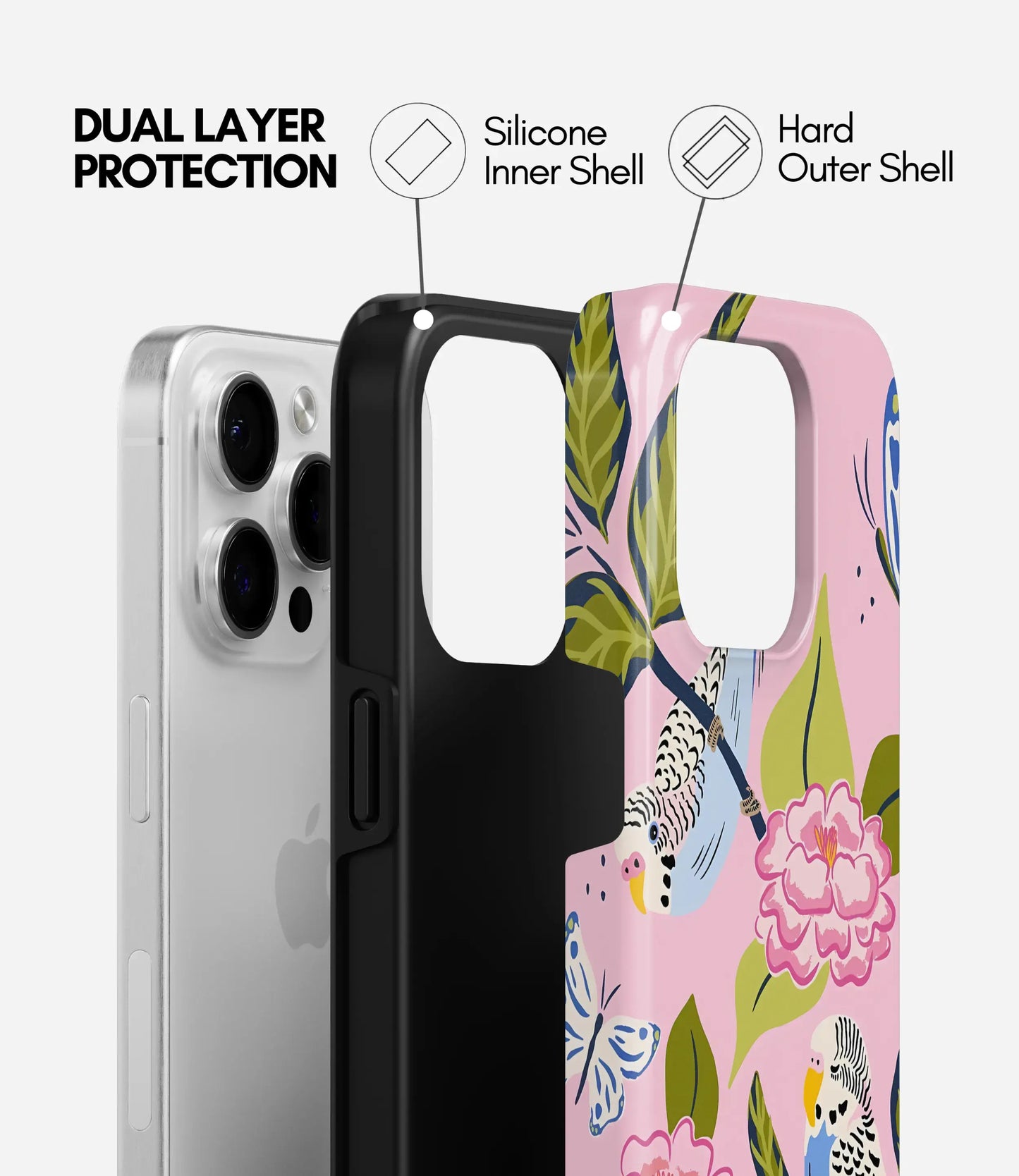 Birds of Bloom Glossy Armoured Case