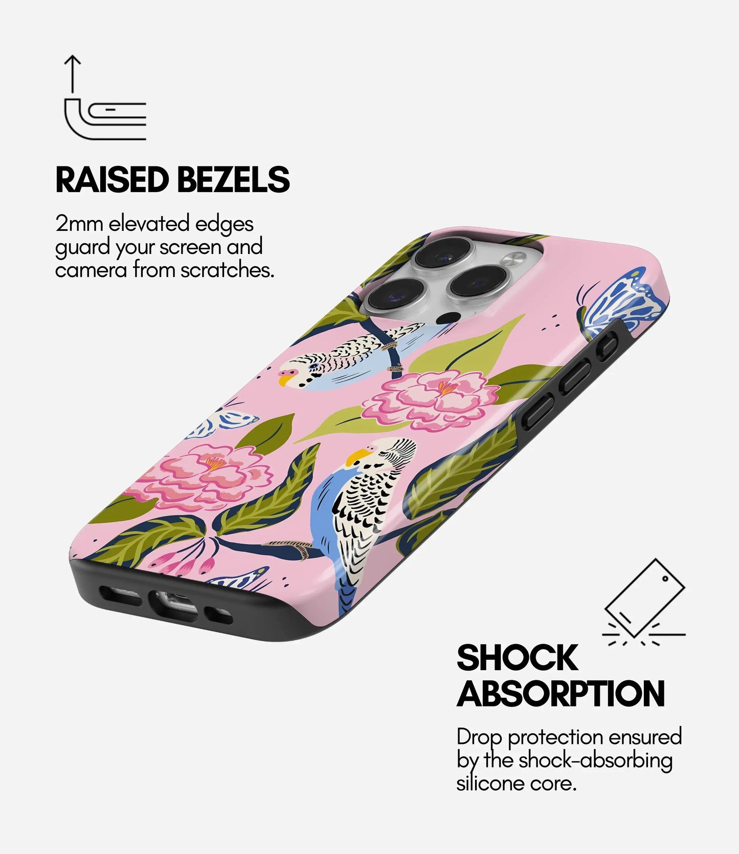 Birds of Bloom Glossy Armoured Case