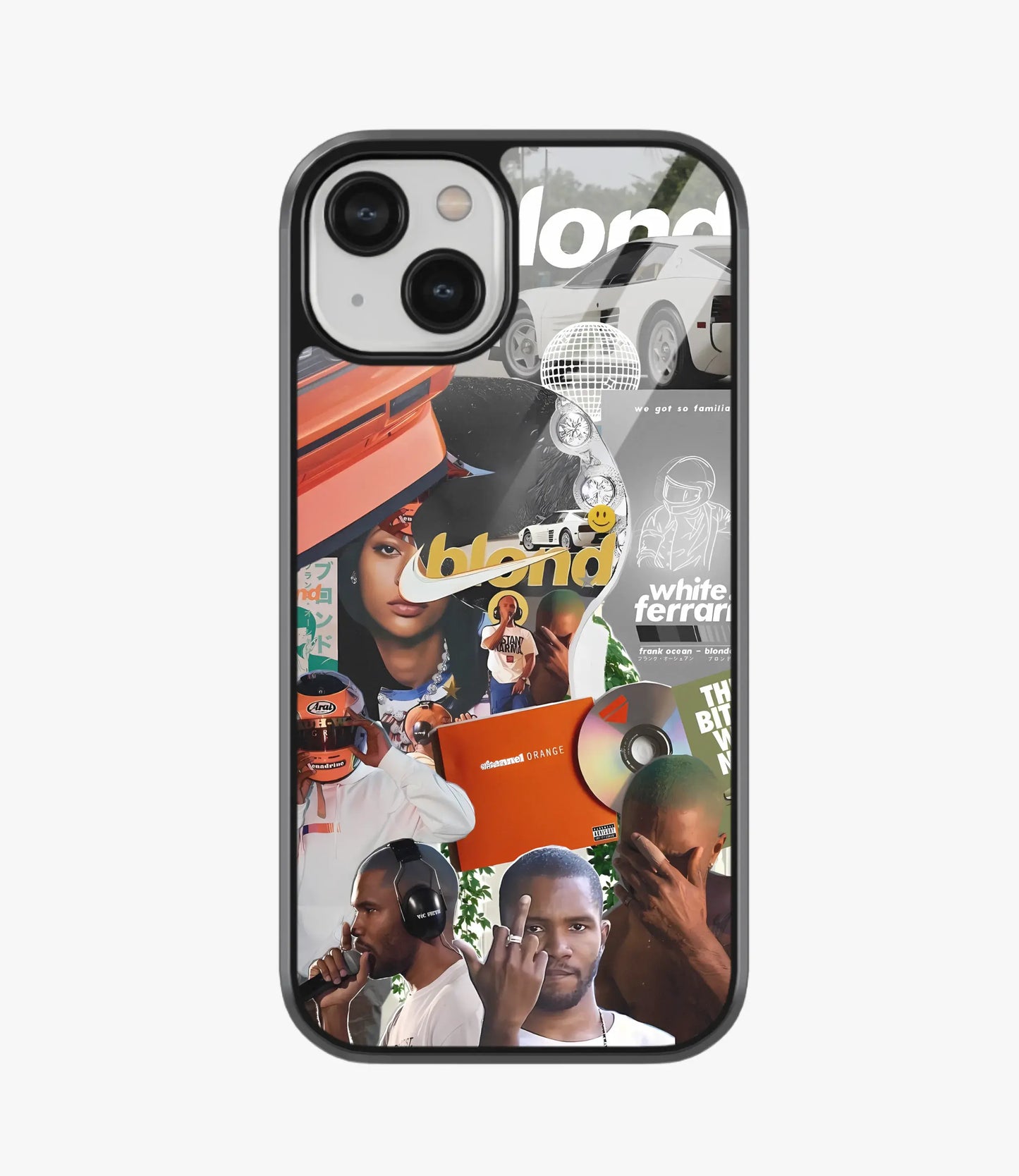 White Ferrari Glass Case