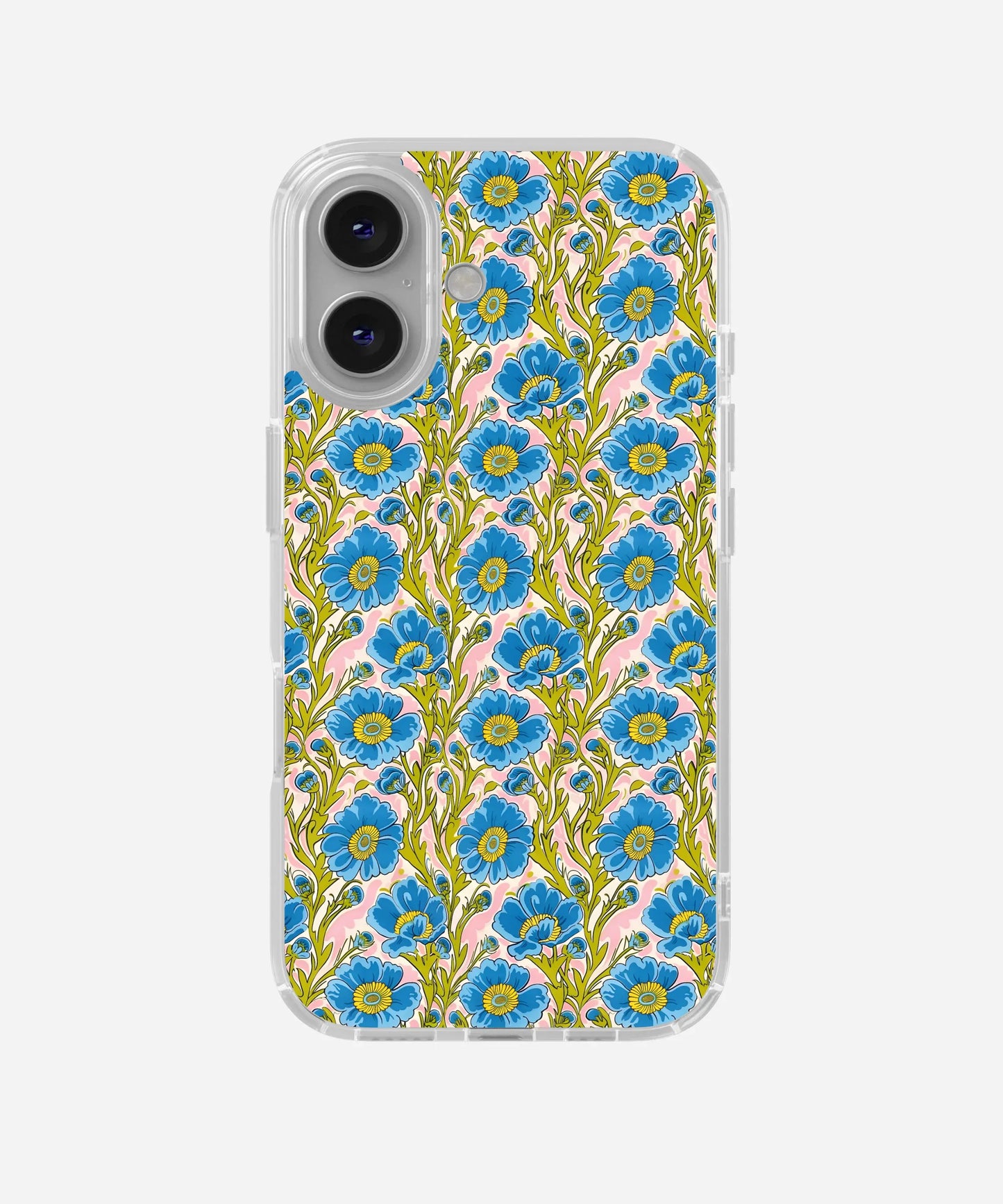 Azure Blossom Silicone Phone Case