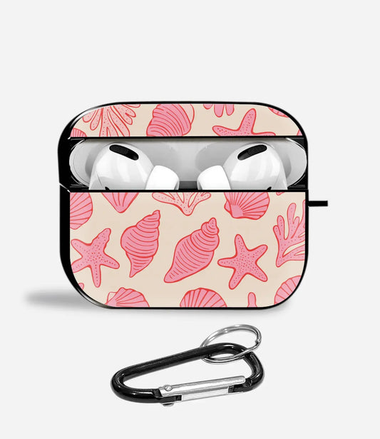 Beachy Pink Aipods Glass Case