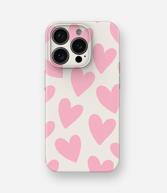 Blush Hearts Glossy Hard Case