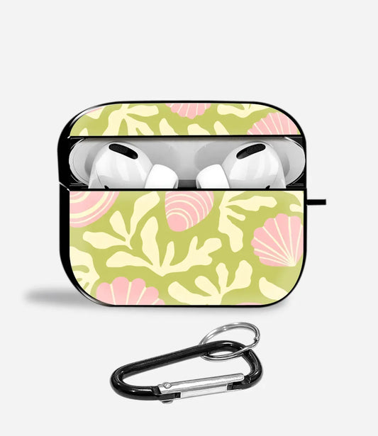 Coastal Pastels Aipods Glass Case