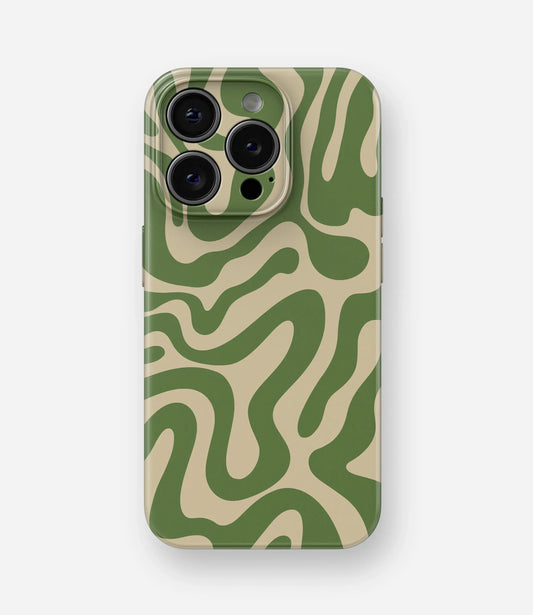 Green Mirage Glossy Hard Case