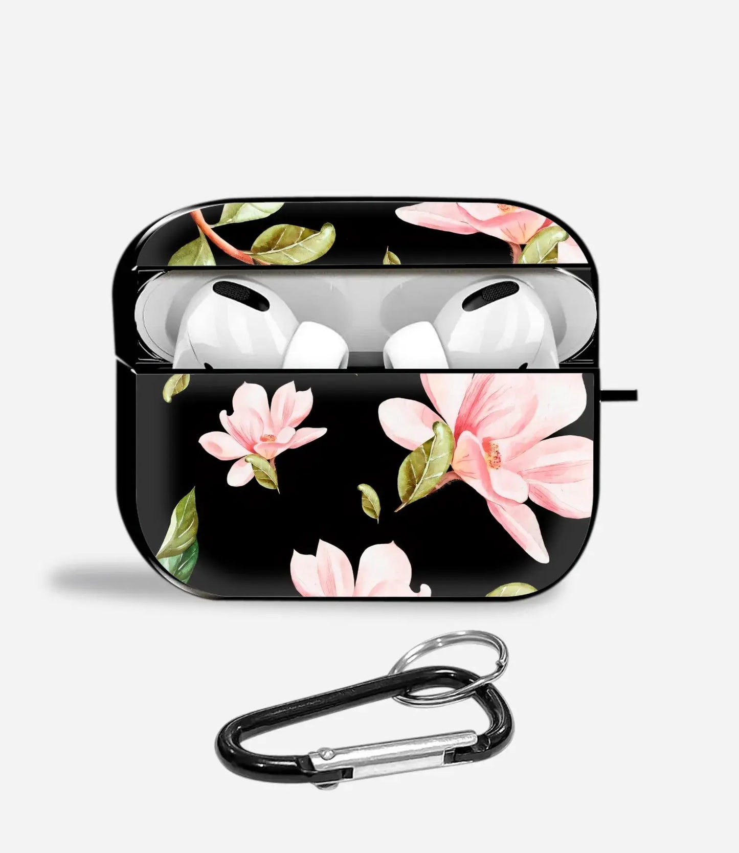 Midnight Magnolia Aipods Glass Case