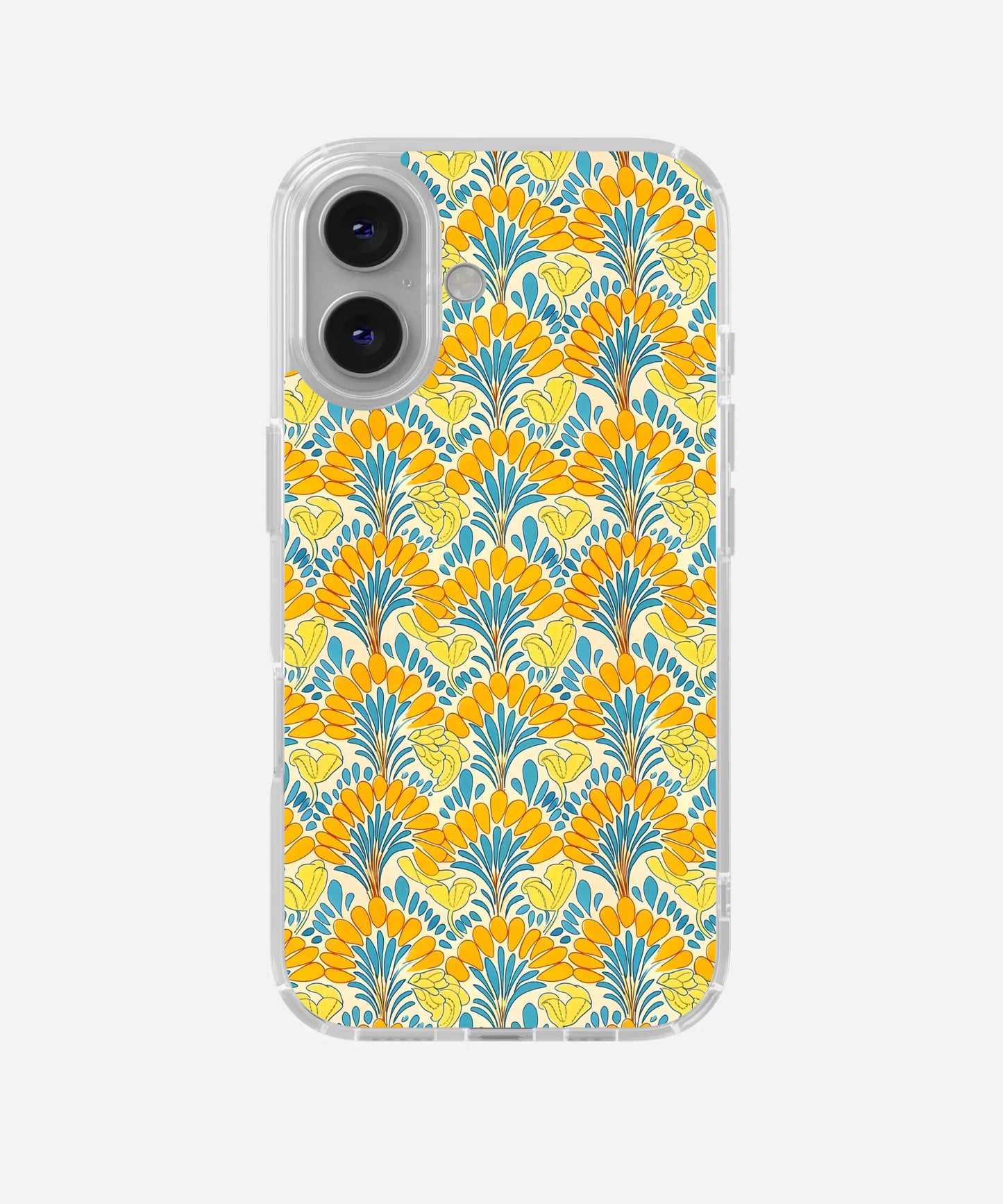 Saffron Bloom Silicone Phone Case
