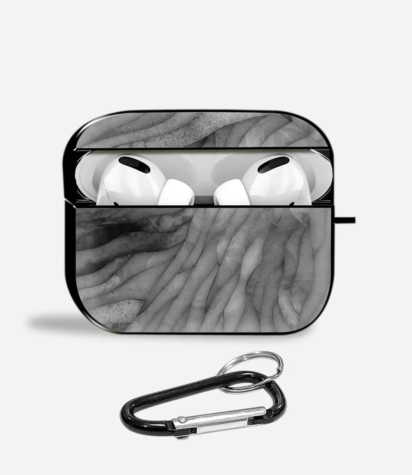 Shadow Wave Marble Aipods Glass Case