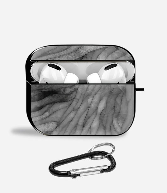 Shadow Wave Marble Aipods Glass Case