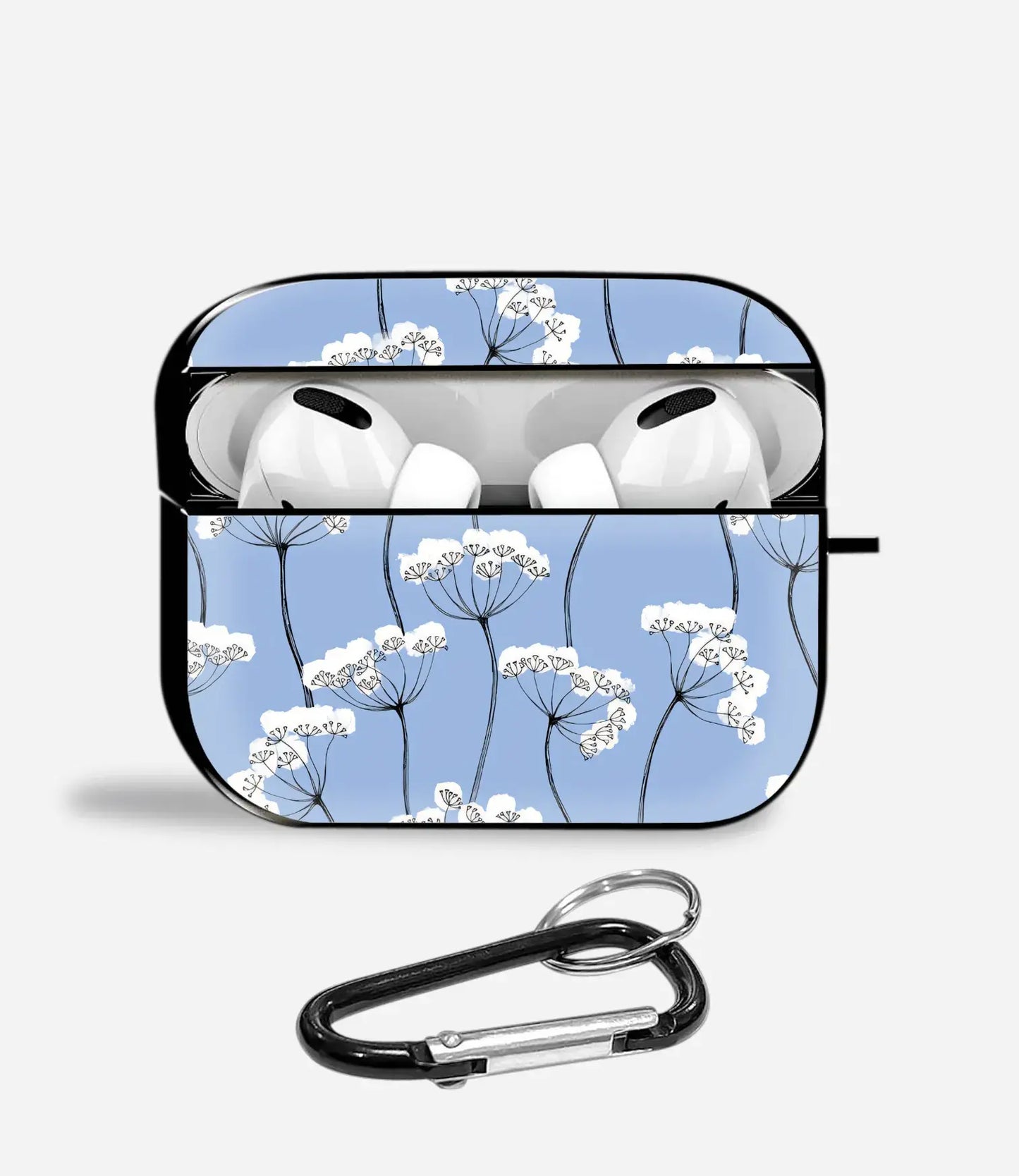 Winter Bloom Aipods Glass Case